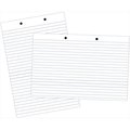 School Smart School Smart 085351 32 x 24 In. Sulphite Paper 2-Hole Punched Chart Tablet; 70 Sheets; 1 In. Ruling; 0.5 In. Skip Line; White 85351
